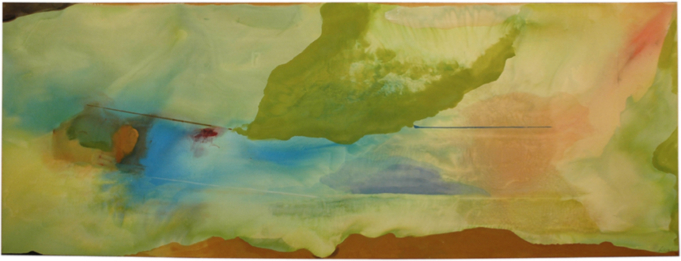 “Hint from Bassano” de Helen Frankenthaler forma parte de la exhibición ‘Color Field Painting’ en el NSU Art Museum in Fort Lauderdale.