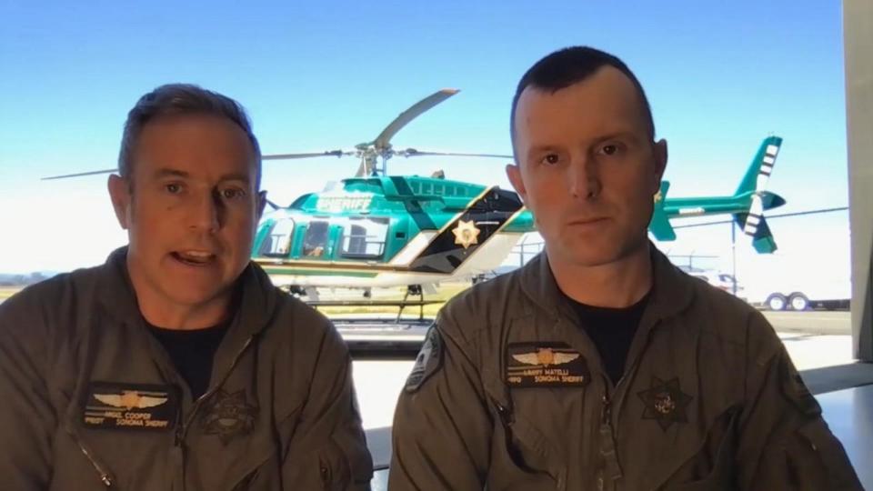 PHOTO: Nigel Cooper and Larry Matelli of the Sonoma County Sheriff’s office in an interview with ABC News. (ABC News)