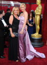 Charlize Theron and her mother Gerda Theron arrive at the 82nd Annual Academy Awards on March 7, 2010 in Hollywood, California.