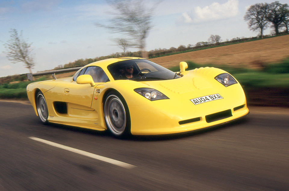 <p>Take every supercar design cue going, blend them together, and you end up with the Mosler MT900. This is one mean-looking machine that has the go to match the show, thanks to a Corvette Z06 V8 in the middle, driving the rear wheels via a Porsche 911 GT2 gearbox.</p><p>Developed on the racing track, the Mosler’s carbon-fibre bodyshell wa packed with cutting-edge technology such as titanium springs in the suspension, thin-wall subframes and magnesium wheels. That’s why it was so fast; 0-100mph came up in just <strong>6.5 seconds</strong>.</p>