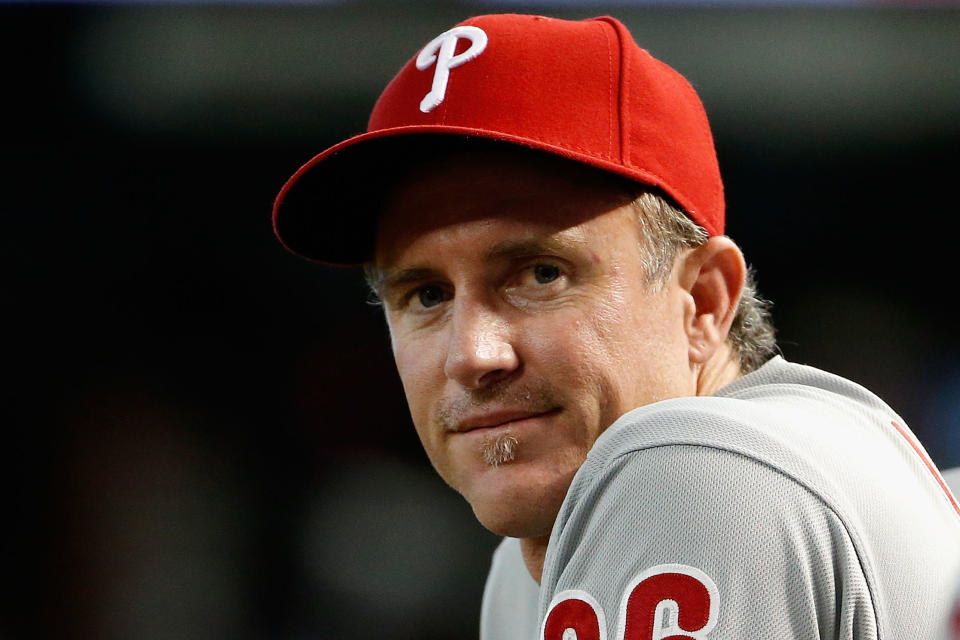 Chase Utley's Hall of Fame case will be hotly debated. (Photo by Christian Petersen/Getty Images)