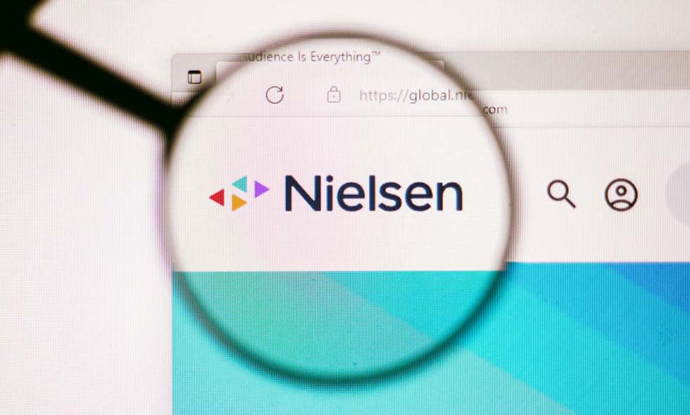  Nielsen logo on a website. 