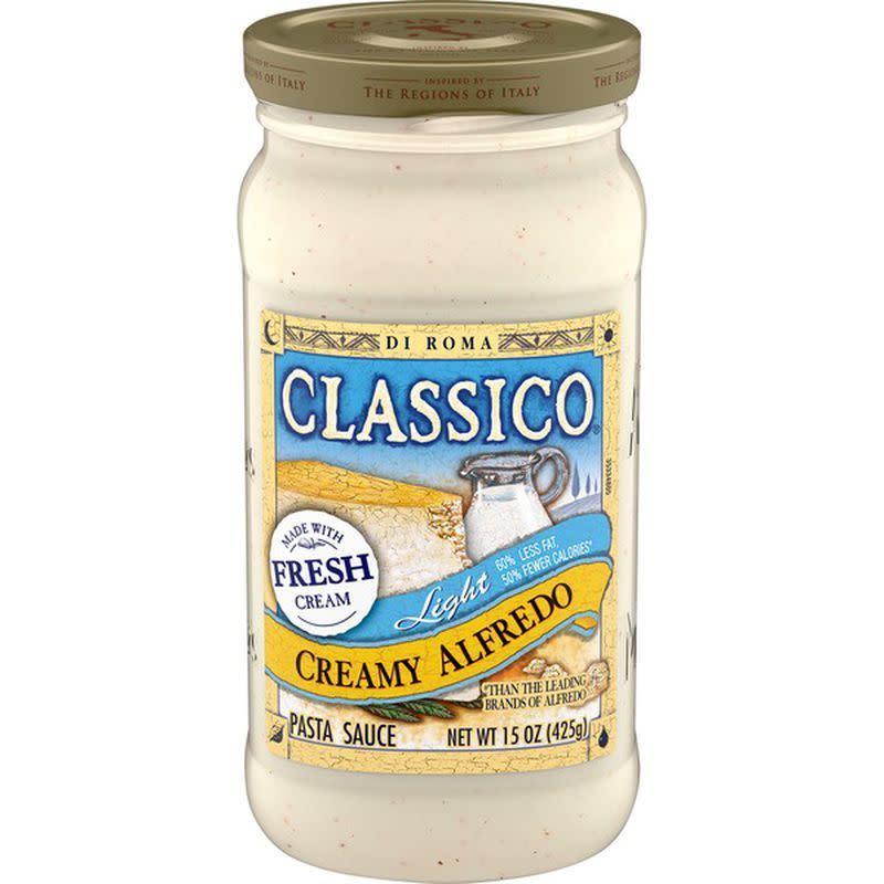 5) Light Creamy Alfredo Pasta Sauce