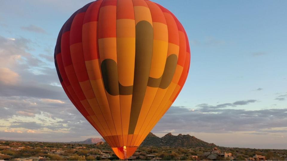 Hot air ballooning at Boulders Resort.