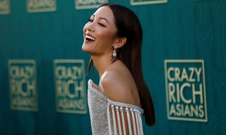 Cast member Constance Wu poses at the premiere for "Crazy Rich Asians" in Los Angeles, California, U.S., August 7, 2018. REUTERS/Mario Anzuoni