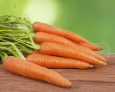 The classic julienne - chopping vegetables into thin matchsticks 3mm by 3 to 5mm - is a fiddly technique, but a quick method is to cut your carrot on an extreme bias, then chop the planks into 3mm strips. Watch the video here.