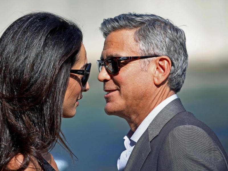 George Clooney und Amal Alamuddin gaben sich 2014 in Venedig das Jawort. Foto: Alessandro Di Meo