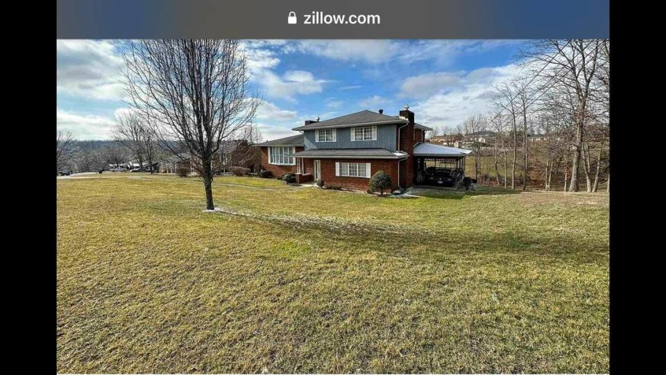 The house sits on over half an acre Screen grab from Zillow