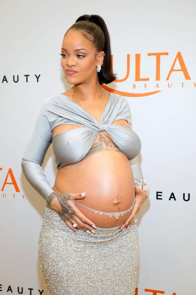 Pregnant Rihanna Debuted a Brand New Fenty Launch at the Super