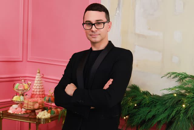 <p>courtesy of Olay</p> Christian Siriano x Olay Holiday Collection