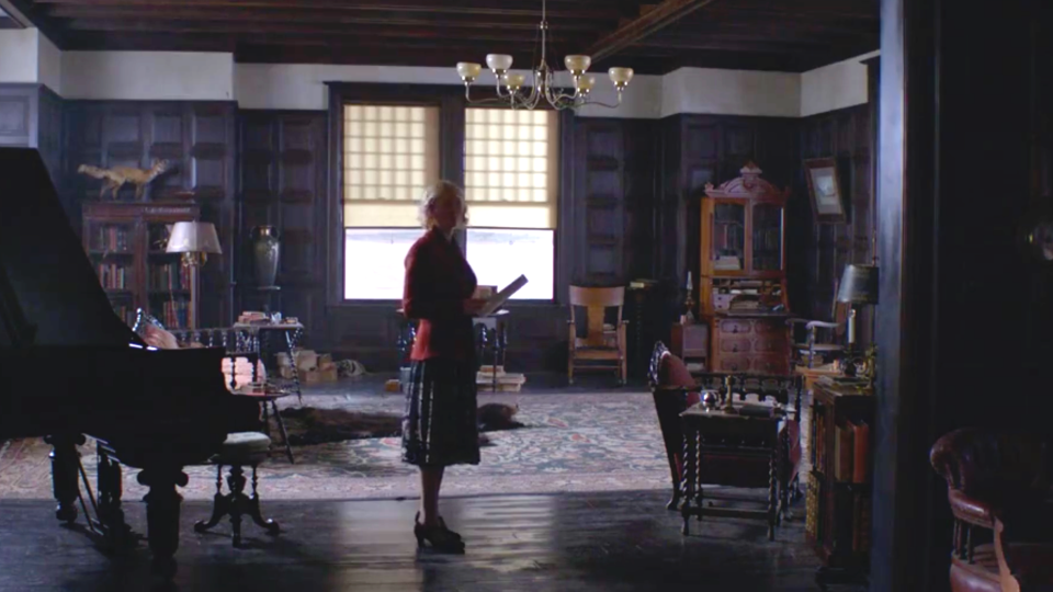 The interior of the Burbank house in “The Power of the Dog” - Credit: Screenshot/Netflix