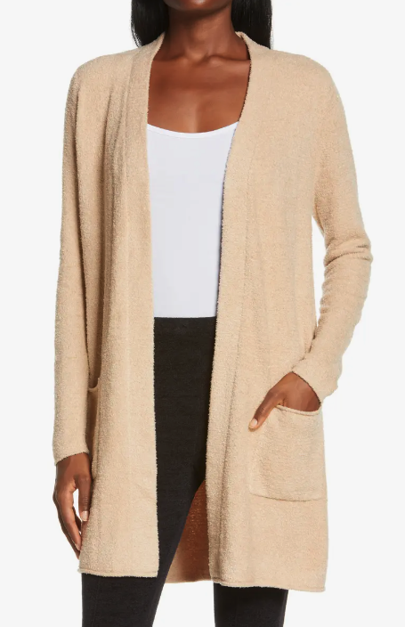 Barefoot Dreams CozyChic Lite Long Cardigan. Image via Nordstrom.