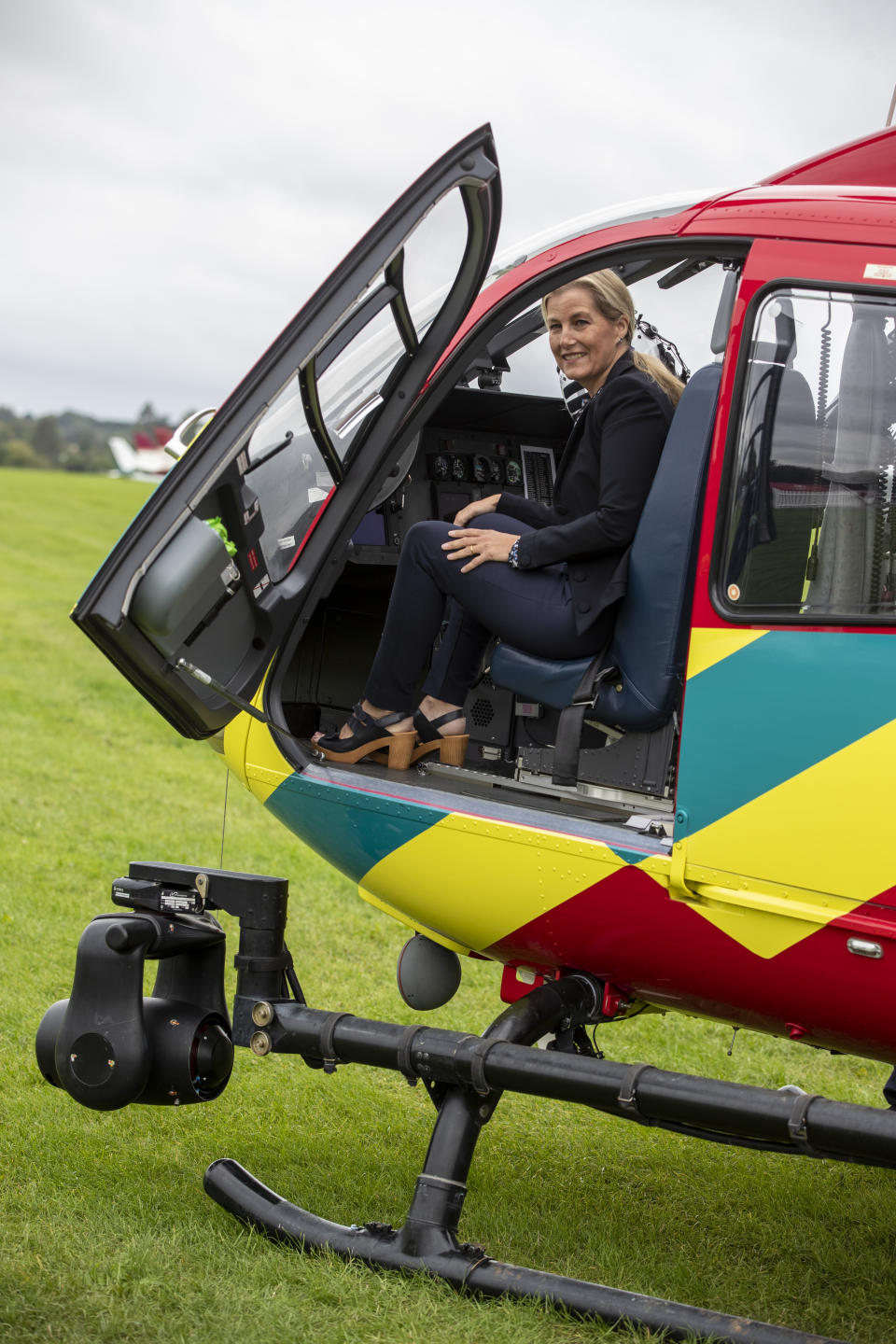 The Countess of Wessex during a visit to Thames Valley Air Ambulance at White Waltham in Maidenhead, Berkshire, to help launch their 21st anniversary celebrations ahead of National Air Ambulance Week.