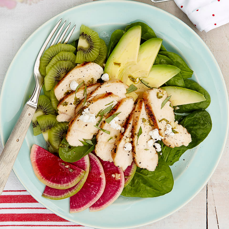 Chicken, Kiwi and Avocado Salad