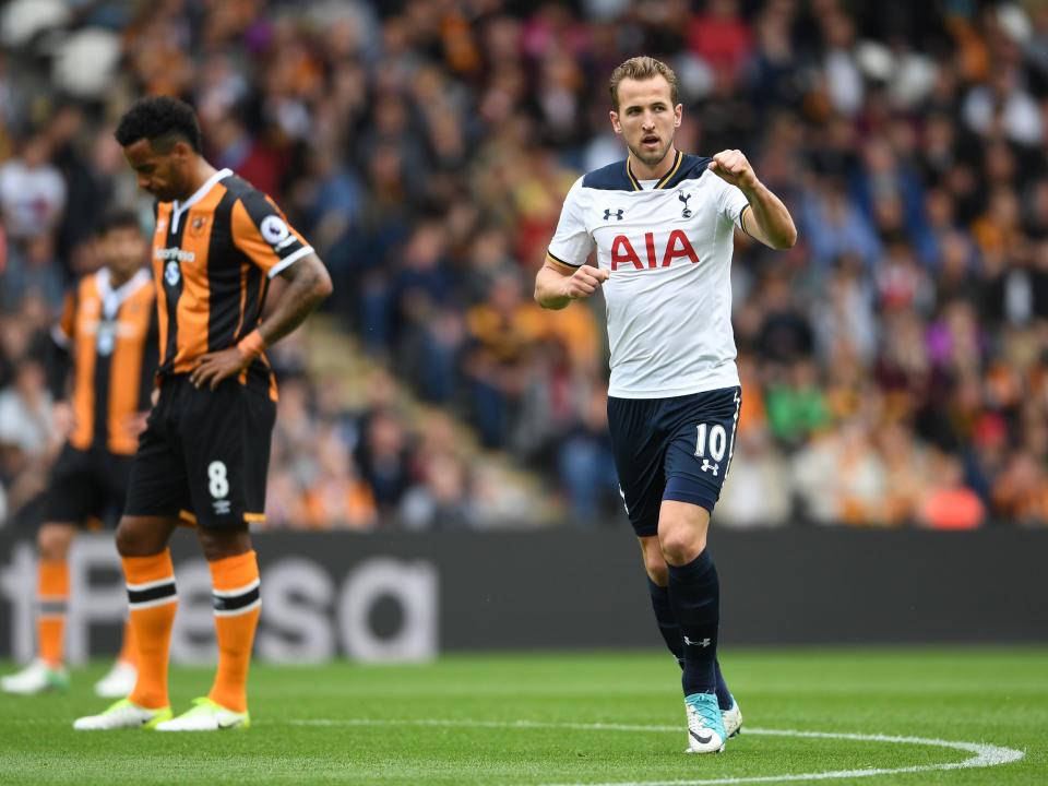 Kane continued his fine goalscoring run against Hull: Getty