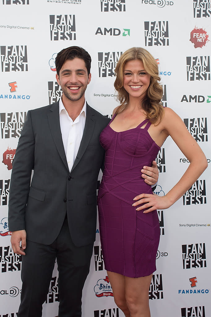 Josh Peck and Adrianne Palicki at the Fantastic Fest premiere of "Red Dawn" on Septemeber 27, 2012.