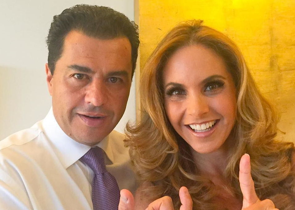 Lucero y hermano Antonio Hogaza / Cortesía 