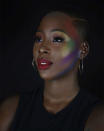 <p><span>Makeup artist Diamond Ritter rocks a <a rel="nofollow" href="https://www.yahoo.com/beauty/milk-makeup-glitter-stick-gives-211542503.html" data-ylk="slk:colorful glow;elm:context_link;itc:0;sec:content-canvas;outcm:mb_qualified_link;_E:mb_qualified_link;ct:story;" class="link  yahoo-link">colorful glow</a> to “support the beautiful people of the LGBTQ community.” </span>(Photo: <a rel="nofollow noopener" href="https://www.instagram.com/p/BVmosHPhkUn/?taken-by=americas.next.top.baddie" target="_blank" data-ylk="slk:americas.next.top.baddie/Instagram;elm:context_link;itc:0;sec:content-canvas" class="link ">americas.next.top.baddie/Instagram</a>) </p>