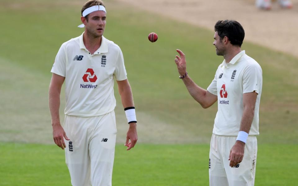 Stuart Broad and Jimmy Anderson are desperate to take on Australia Down Under this winter - AFP