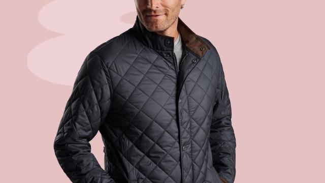 Calvin Klein Reversible Diamond Quilted Jacket in Green for Men