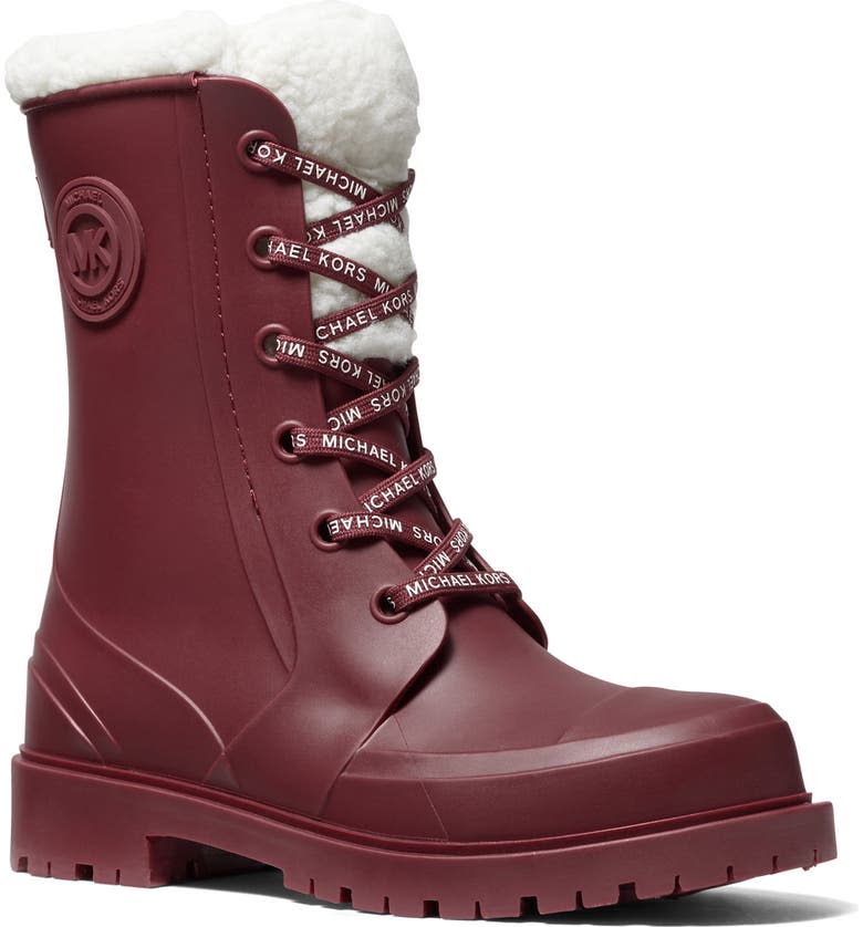 Michael Michael Kors Montaigne Faux Fur Rain Boot. Image via Nordstrom.