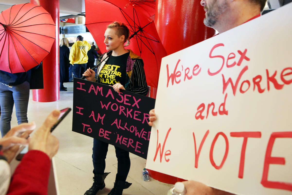 Were sex workers and we vote Womens March event shines light on a marginalized group