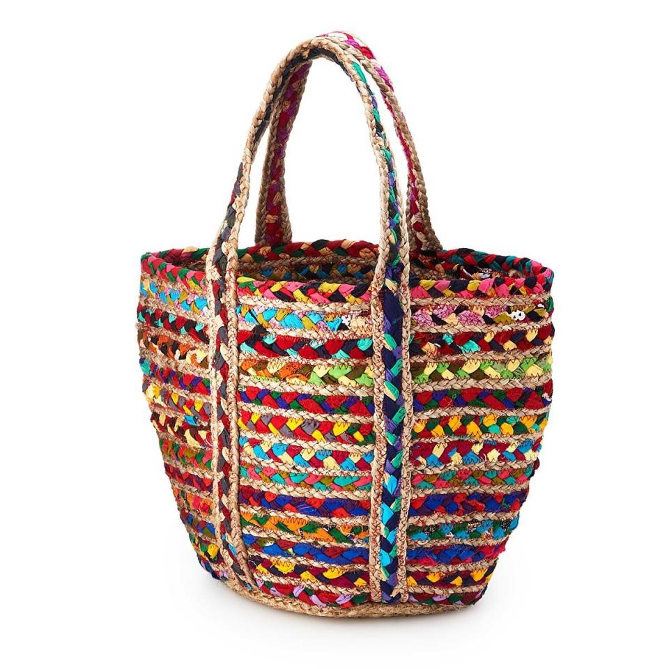 28) Repurposed Sari Tote Bag