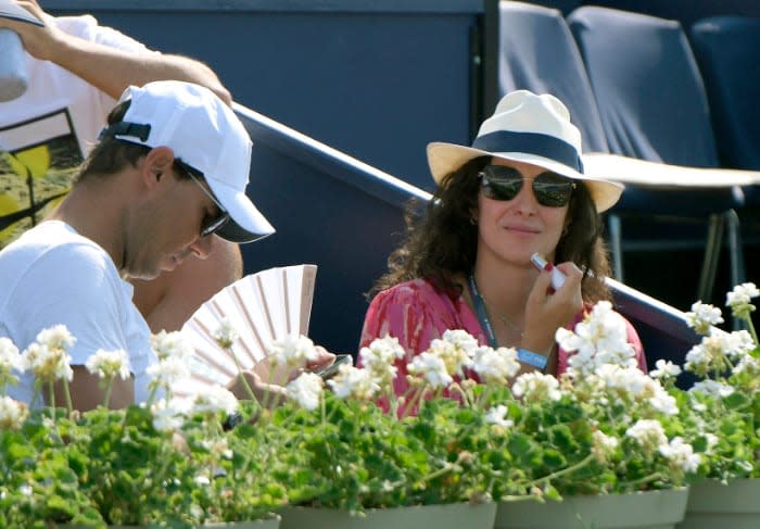 Rafa Nadal y Mery Perelló en el  ATP Mallorca Championships