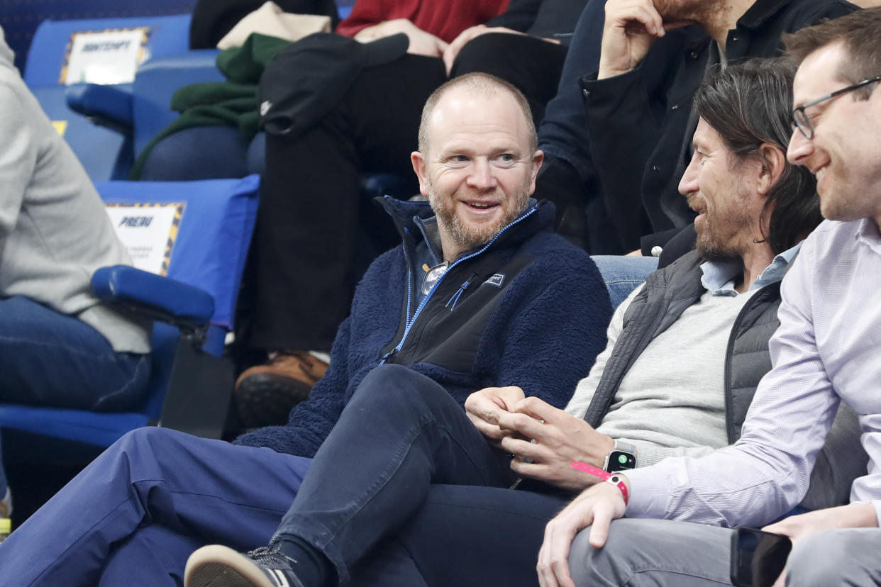 LEVALLOIS-PERRET, FRANCE - MARCH 28: Lawrence Frank, President of Basketball Operations for the Los Angeles Clippers, attends the match between Boulogne-Levallois and Le Mans at Palais des Sports Marcel Cerdan on March 28, 2023 in Levallois-Perret, France. (Photo by Catherine Steenkeste/Getty Images)