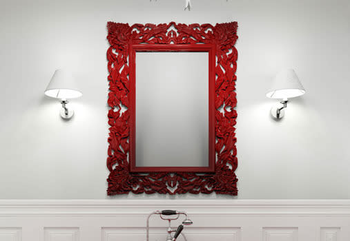 If you can, replace the mirror. Most rental bathrooms will come with a stock standard one fixed to the wall, so why not replace it and add a little character with a statement mirror that reflects your style. Look around at garage sales or op shops for pieces you can upcycle. <br><br><a rel="nofollow" href="https://au.lifestyle.yahoo.com/better-homes-gardens/renovation/h/24847773/how-to-make-a-sunburst-mirror/" data-ylk="slk:RELATED: How to make a sunburst mirror;elm:context_link;itc:0;sec:content-canvas" class="link ">RELATED: How to make a sunburst mirror</a>