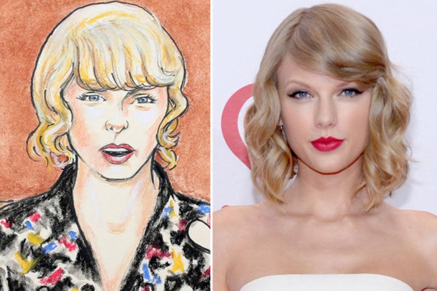 Questionable celebrity courtroom sketches