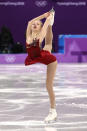<p>Bradie Tennell of the United States competes in the Figure Skating Team Event  Ladies Short Program on day two of the PyeongChang 2018 Winter Olympic Games at Gangneung Ice Arena on February 11, 2018 in Gangneung, South Korea. (Photo by Maddie Meyer/Getty Images) </p>