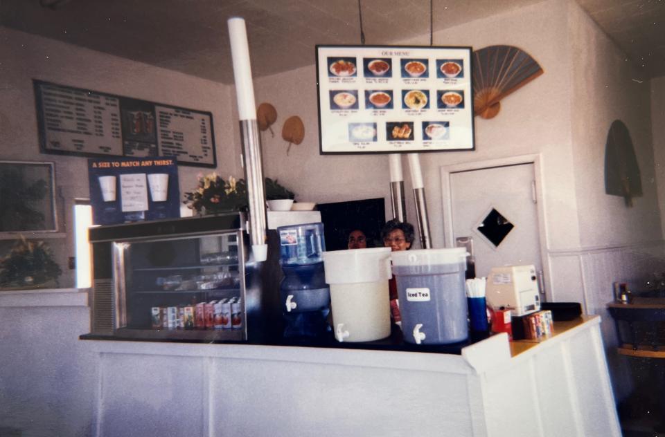 A photo of Blue Fin inside from 1995.