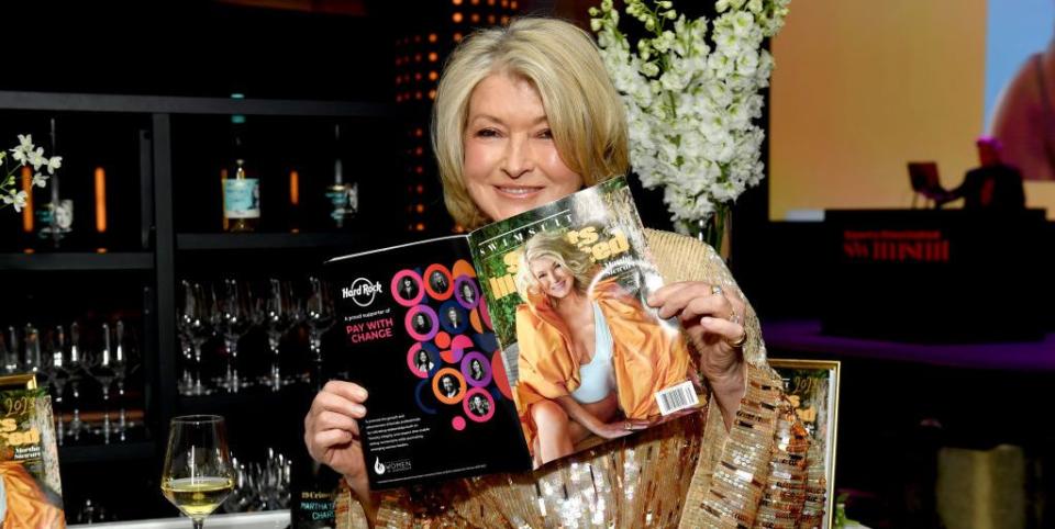 new york, new york may 18 martha stewart attends the 2023 sports illustrated swimsuit issue release party at hard rock hotel new york on may 18, 2023 in new york city photo by noam galaigetty images for sports illustrated swimsuit