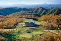 <p>Another beautiful resort in the Blue Ridge Mountains, <a href="https://primland.com/" rel="nofollow noopener" target="_blank" data-ylk="slk:Primland;elm:context_link;itc:0" class="link ">Primland</a> is a fabulous place to unwind, revel in the fall foliage, and enjoy a luxurious mountain retreat just two hours from Charlotte. This highly lauded resort is all about the experience, be it culinary, recreational, or golf, with a common thread of creating sustainable luxury at its best.</p><p>Guests can spend their time at the lodge, a cozy cottage, or a tree house during their time at Primland, all of which feature immaculate mountain views. The property is renowned for its food and beverage program, and you won't want to miss out on a trip to the Schlumberger Wine Cellar for an exclusive tasting, celebratory dinner, or extra-special happy hour. </p>