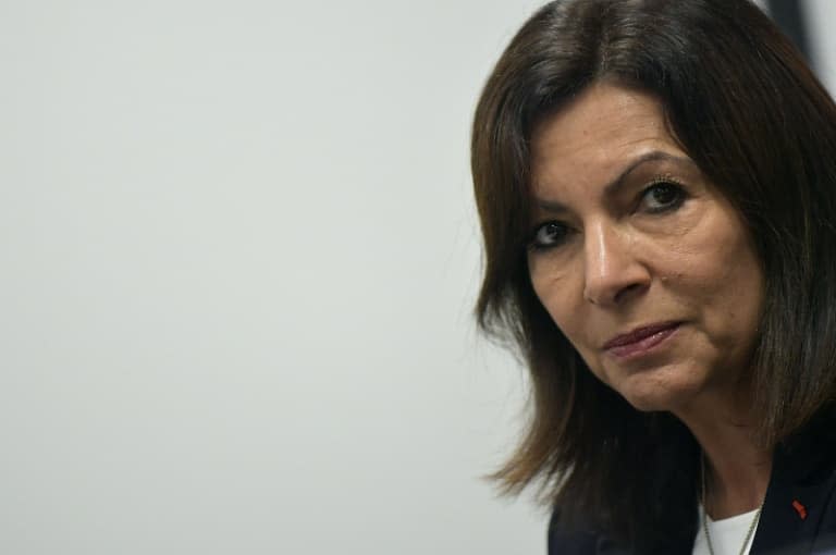 La candidate socialiste à la présidentielle, Anne Hidalgo, le 17 décembre 2021 - JULIEN DE ROSA © 2019 AFP