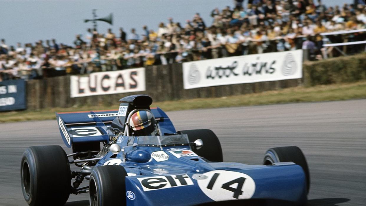 francois cevert, tyrrell ford 002, grand prix of great britain, silverstone circuit, silverstone, england, july 17, 1971 photo by bernard cahiergetty images