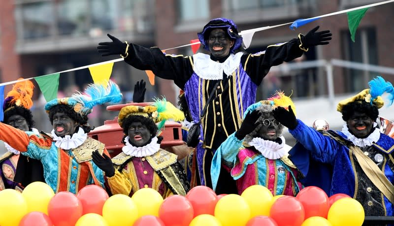 Traditional parade with Saint Nicholas and "Zwarte Piet" (Black Pete) in Scheveningen
