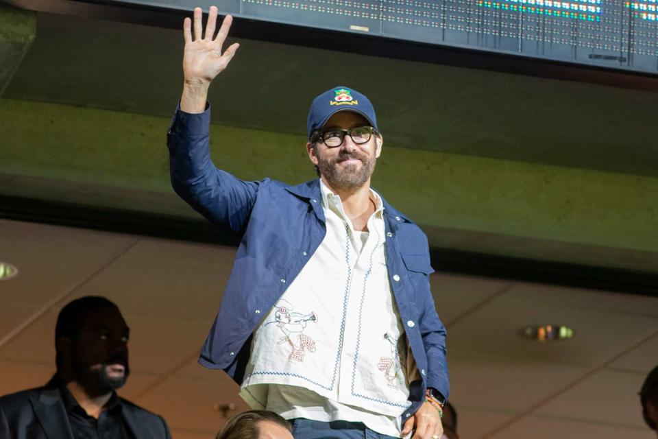 Chris Tanouye/Freestyle Photography/Getty Ryan Reynolds at an Ottawa Senators game