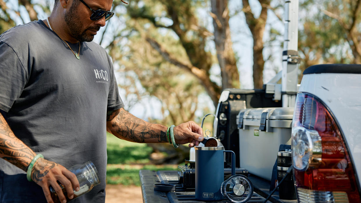  New Yeti French Press coffee maker. 