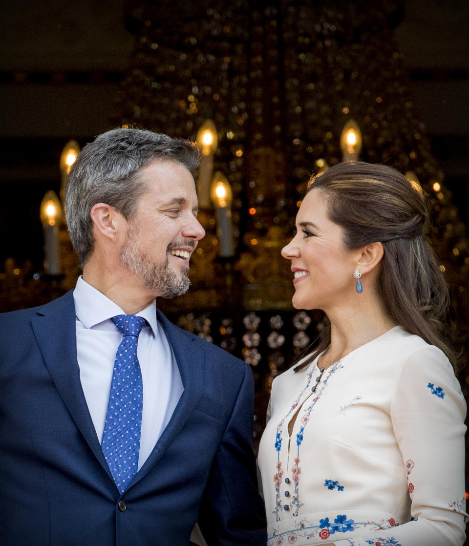 <p>May 2018: The royal couple combined celebrations for their 15th wedding anniversary with Frederik's 50th birthday. Photo: Getty Images.</p> 