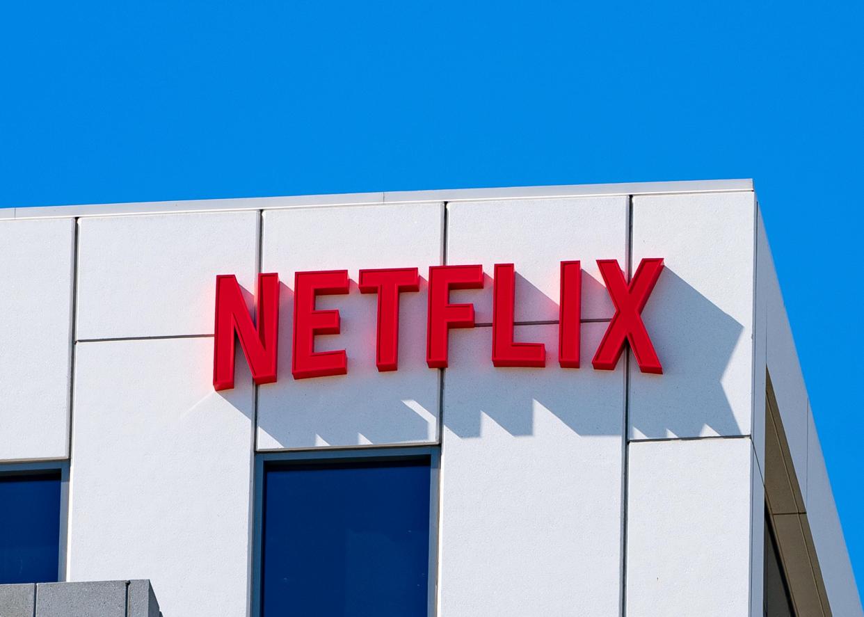 Netflix sign in August 2020.