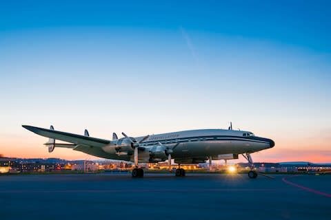 The Lockheed Constellation could welcome 29 passengers - Credit: getty