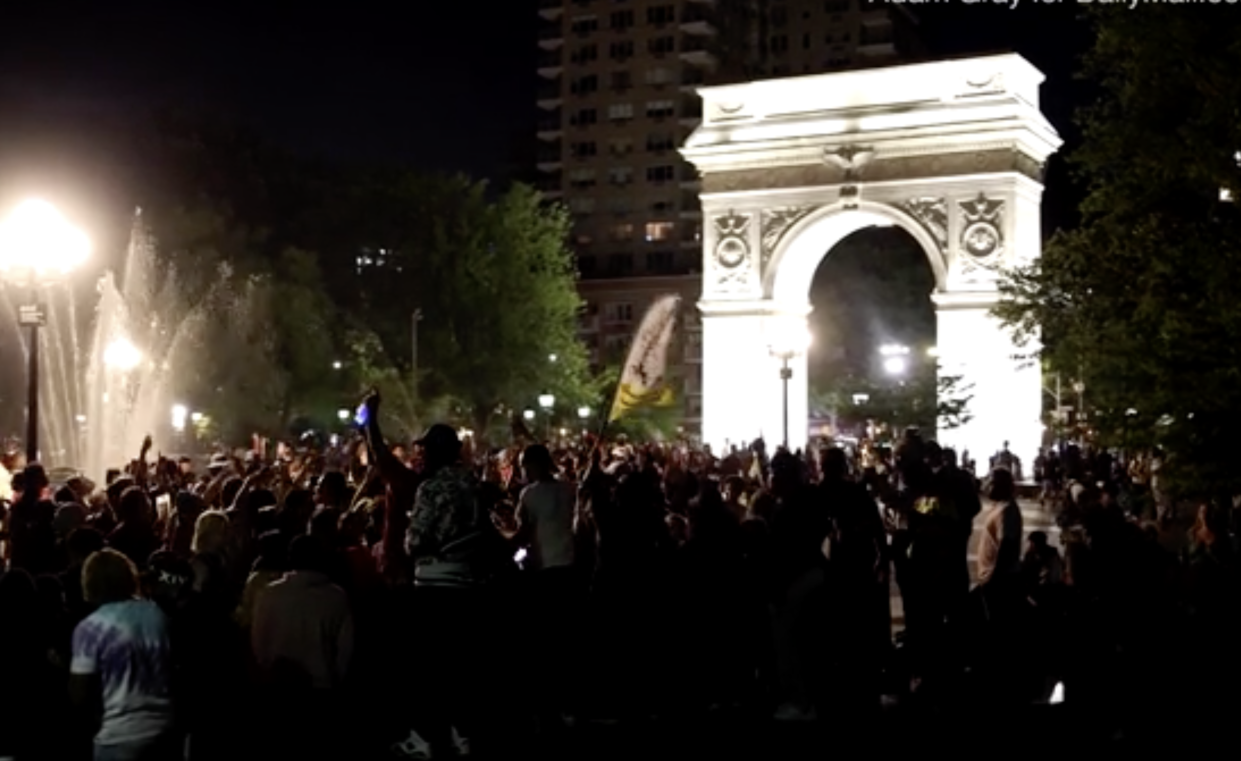 Party in Washington Square Park led to injuries and complaints from neighbours (Adam Grey)