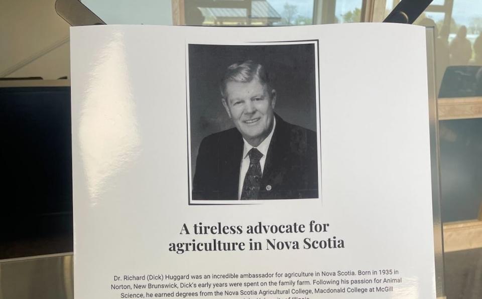 Richard Huggard worked for the Nova Scotia Department of Agriculture for more than 30 years and finished his career as the deputy minister. He was inducted into the Atlantic Agriculture Hall of Fame in 2015.