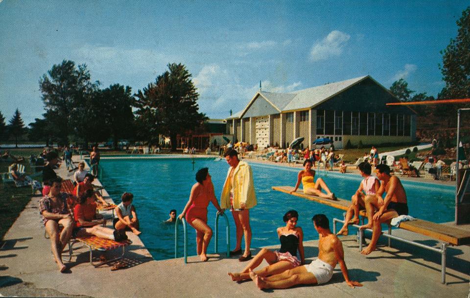 Vintage photo of the former Kutsher's Hotel and Country Club in the Catskills.