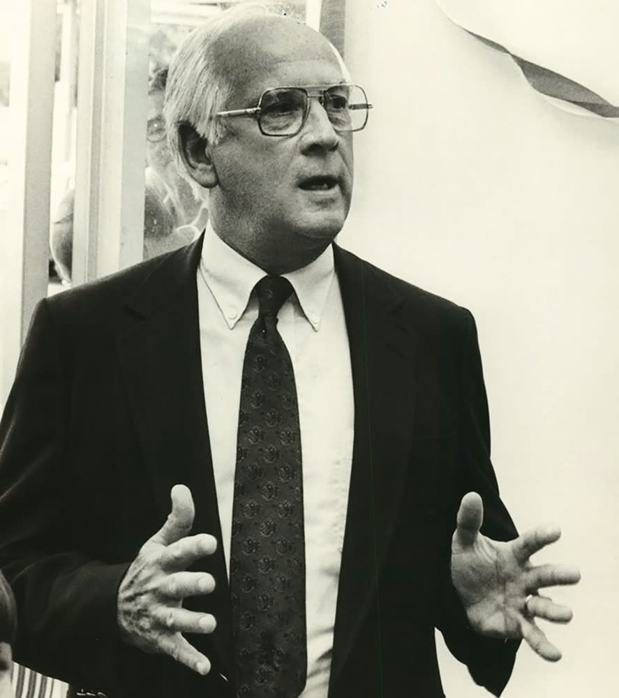 This Jan. 1974 photo shows former Congressman Jack Edwards. His family said through a spokesman that Edwards died Friday, Sept. 27, 2019 at his south Alabama home after a battle with pancreatic cancer. Edwards was a member of Congress from 1965 to 1985. He was among the first wave of Alabama Republicans as the party gained traction in the state. (Al.com via AP, File)