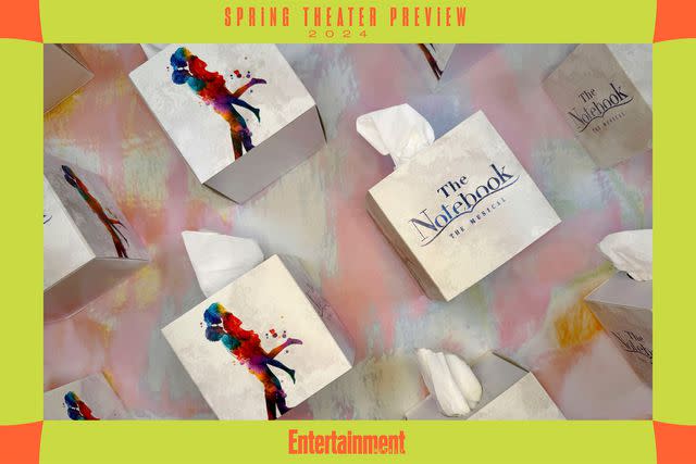 <p>Courtesy of Creative Goods Merchandise</p> 'The Notebook: The Musical' tissues