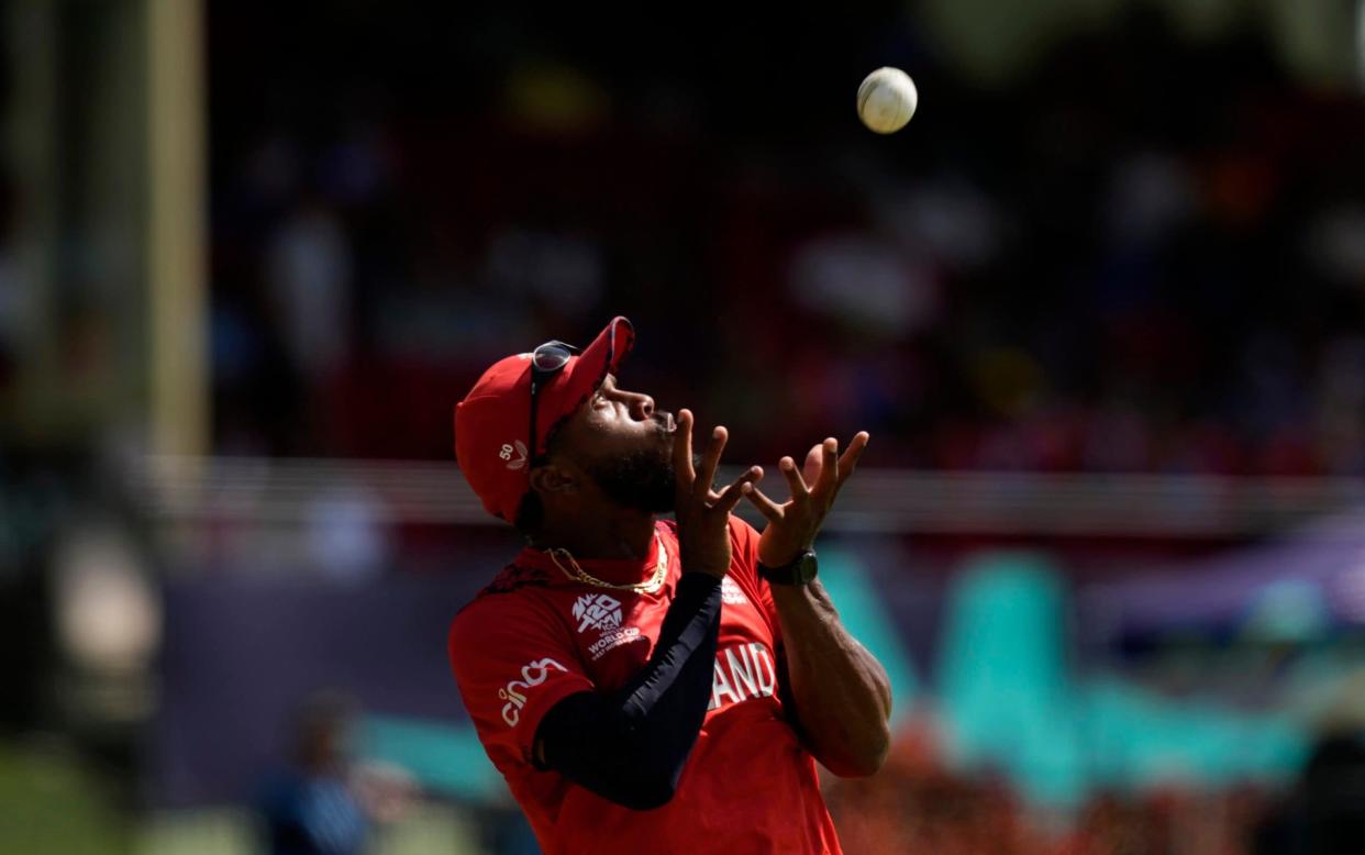 Chris Jordan takes a catch