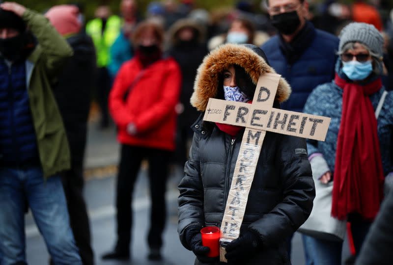 Demonstration against the government's COVID-19 restrictions in Berlin